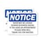 Signmission Door May Be Locked During Business Hours, 10 in W x Rectangle, Vinyl Decal OS-2PACK-NS-D-710-L-11495 - alternate 1